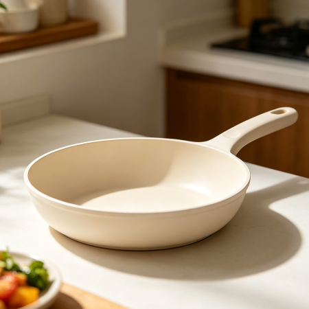 Lightweight Ceramic Coated Frying Pan with Grip
