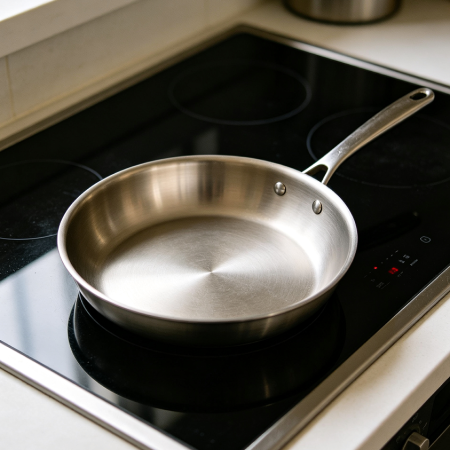 Induction Compatible Flat Cooking Fry Pan
