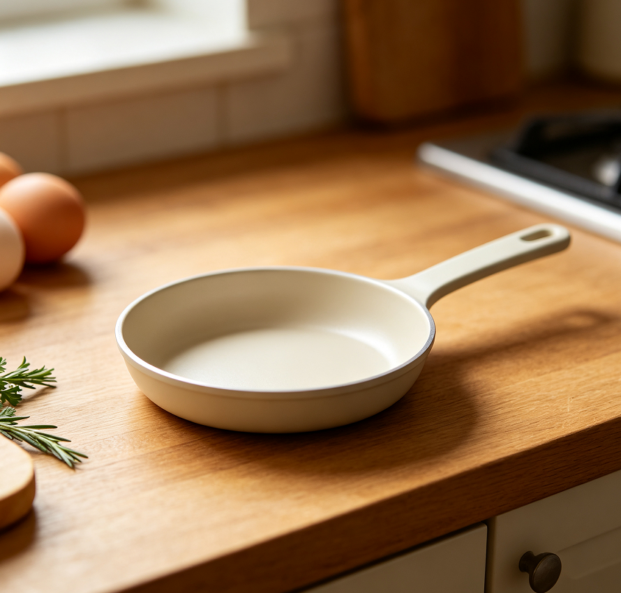 Compact Omelet Frying Pan for Breakfast Cooking